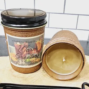 8 oz. WARM GREETINGS (Wassail) Rustic Candle