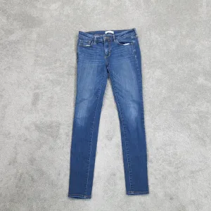 Abercrombie & Fitch Womens Skinny Jeans Slim Fit Mid Rise Blue Size W27XL31