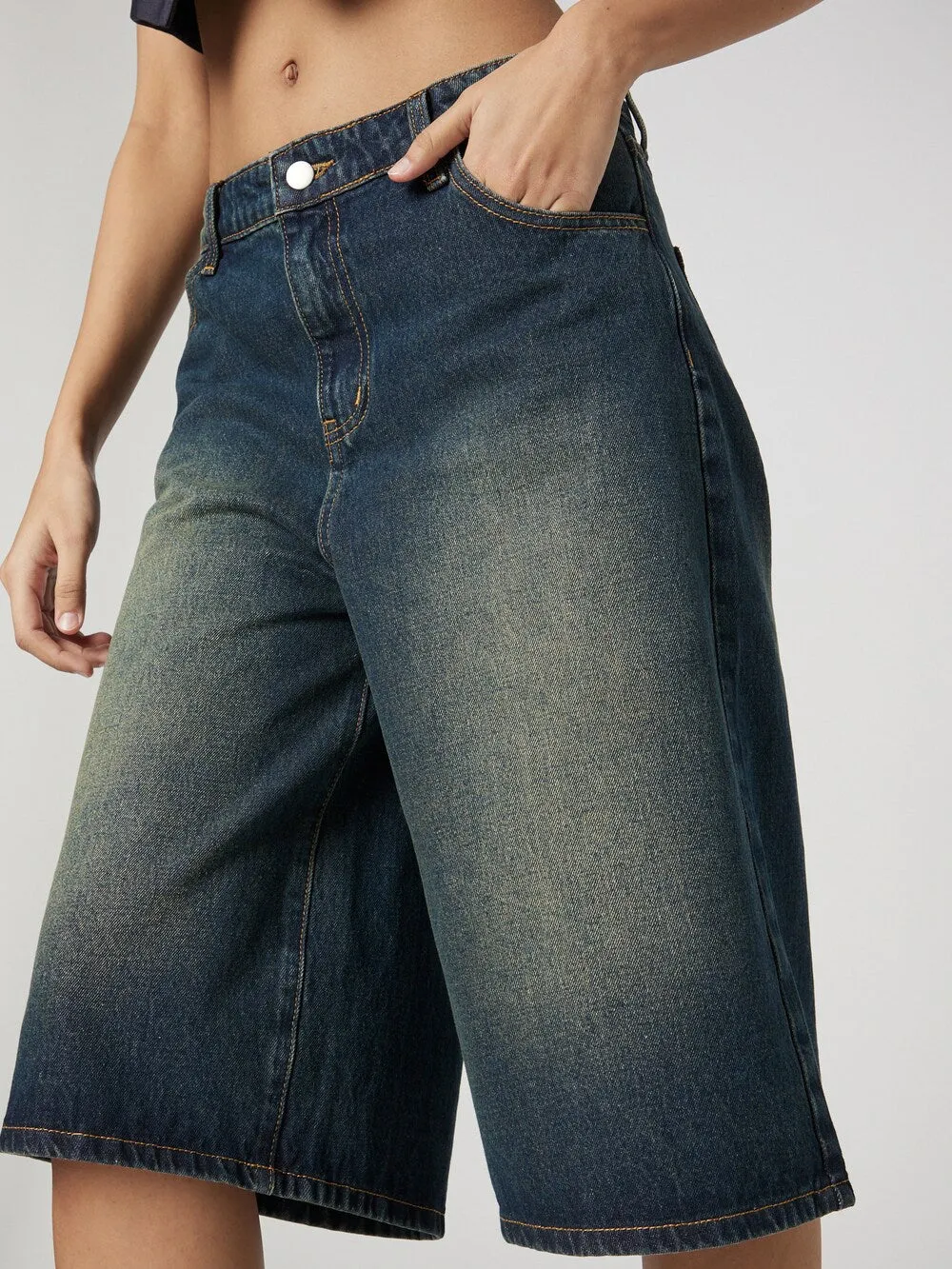 About You Celina Wide Leg Jeans, dark blue