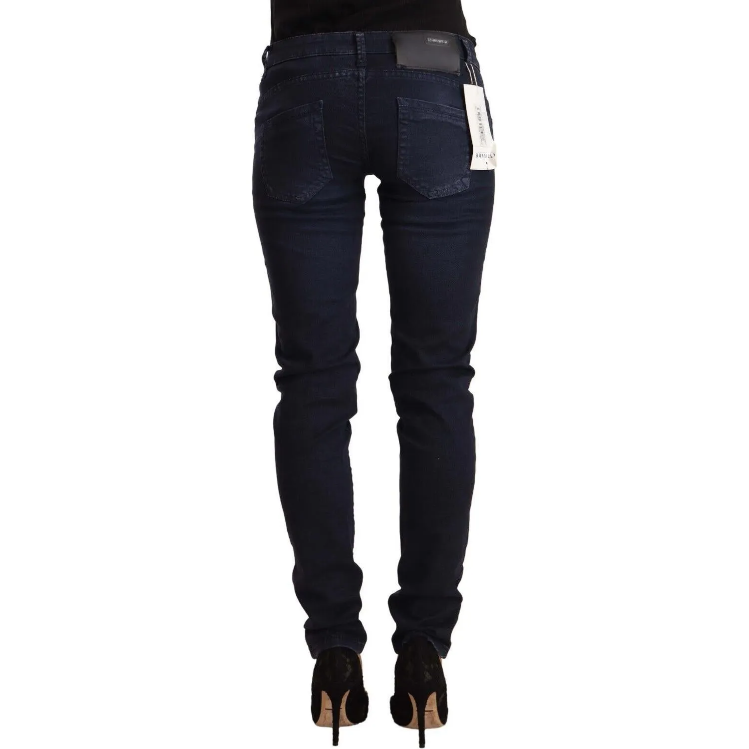 Acht Chic Low Waist Skinny Denim in Blue