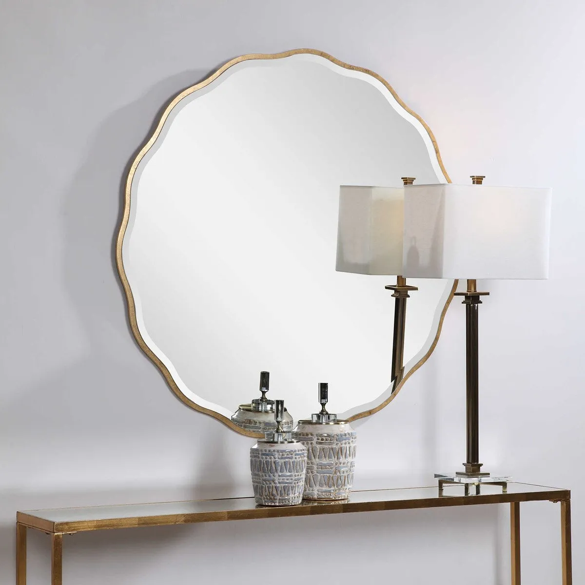 Aneta Scallop Round 42" Mirror