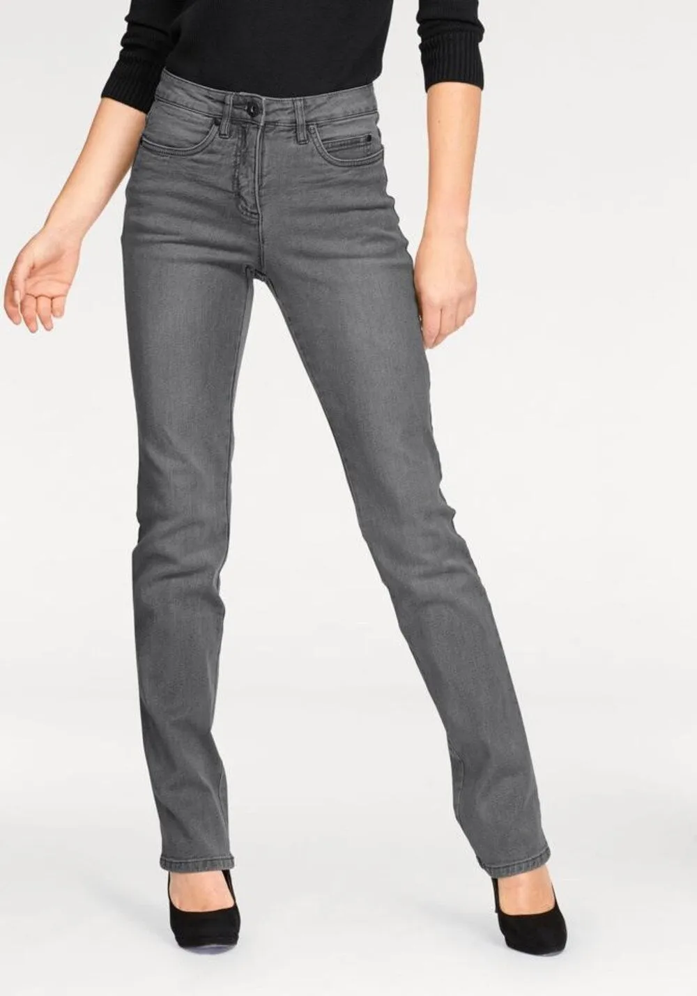 Arizona Gerade Form Regular Jeans, Gray