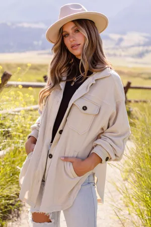 Ashlyn Beige Shacket