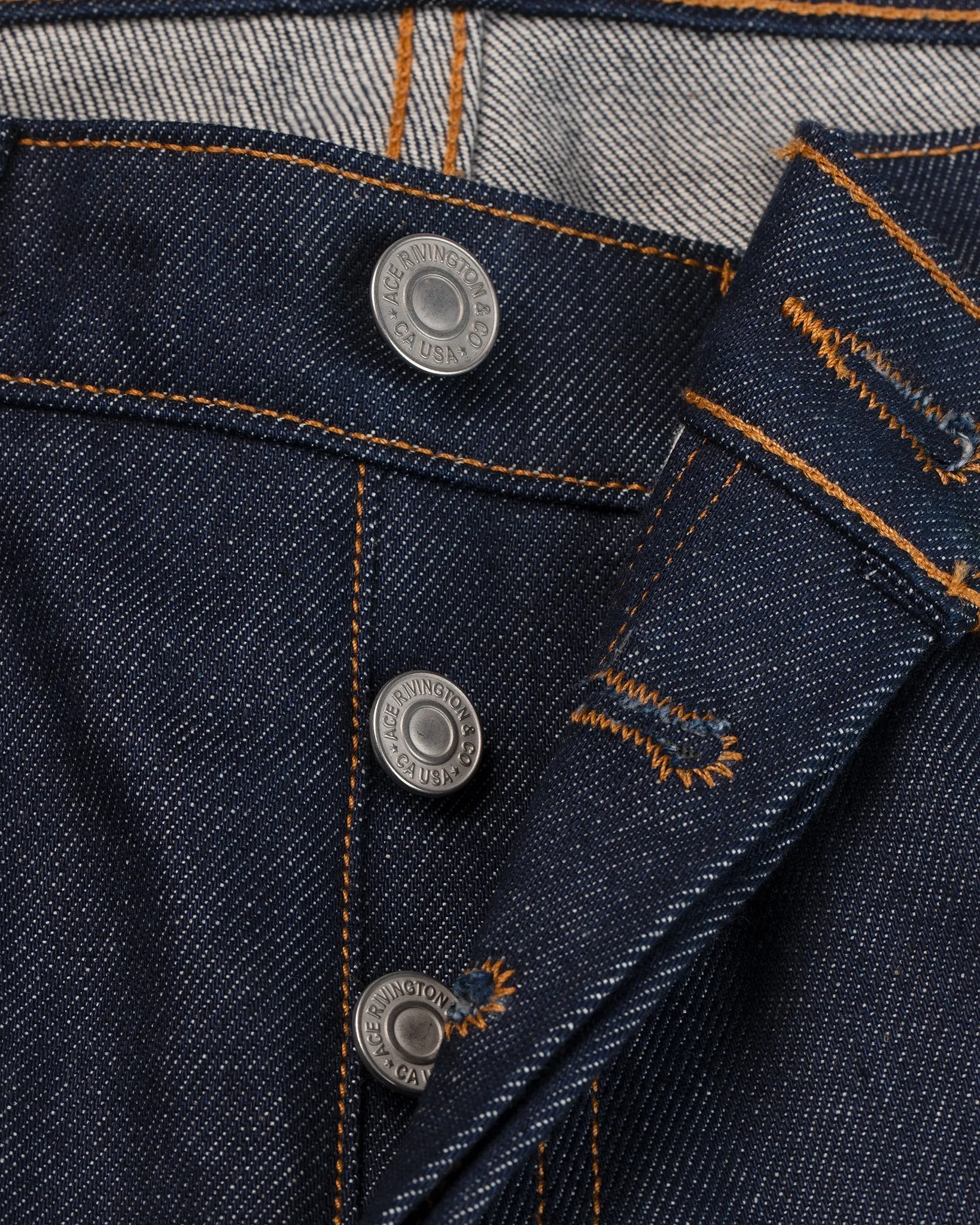 Athletic Straight Selvedge Rigid Denim Jeans | Raw Indigo | Ace Rivington