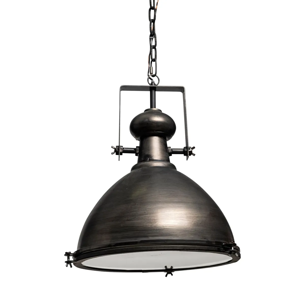 Bashaw Pendant Light Gray Metal