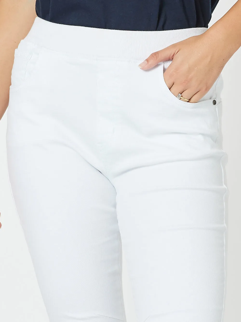 Bella Stretch Jean - White