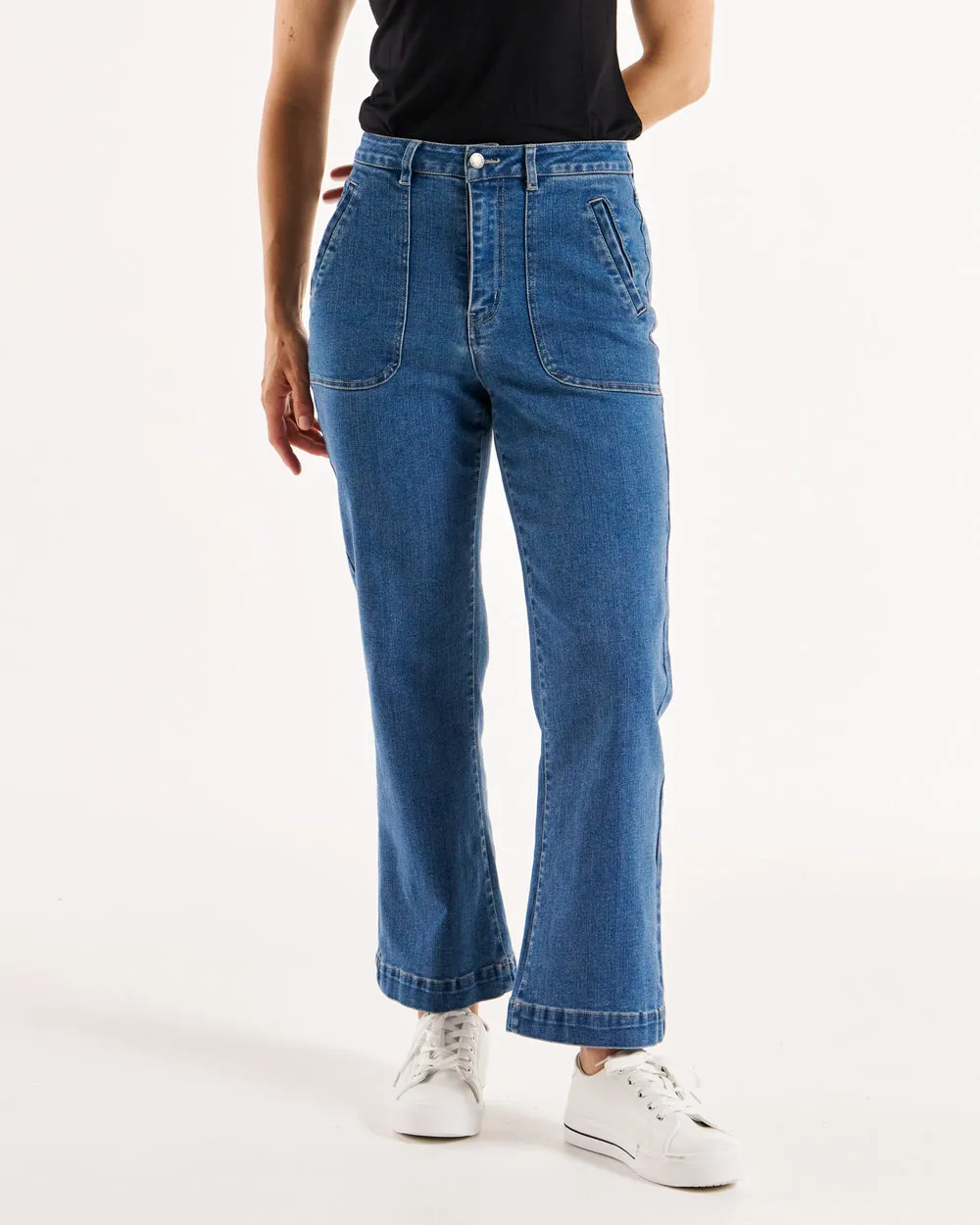 Betty Basics Bryce Bootleg Jean Vintage Blue