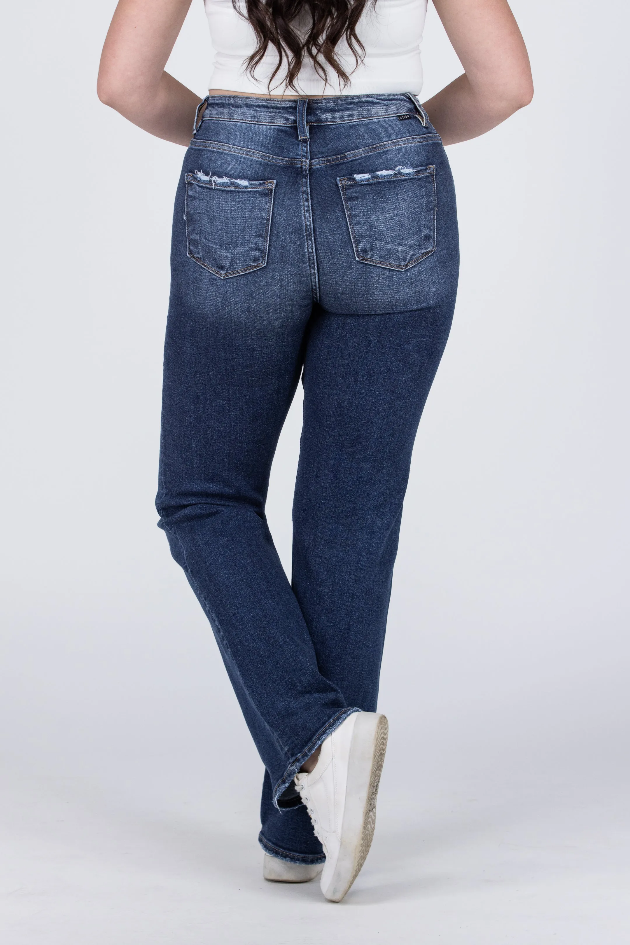 Blow My Mind from Risen: High-Rise Straight Leg Denim