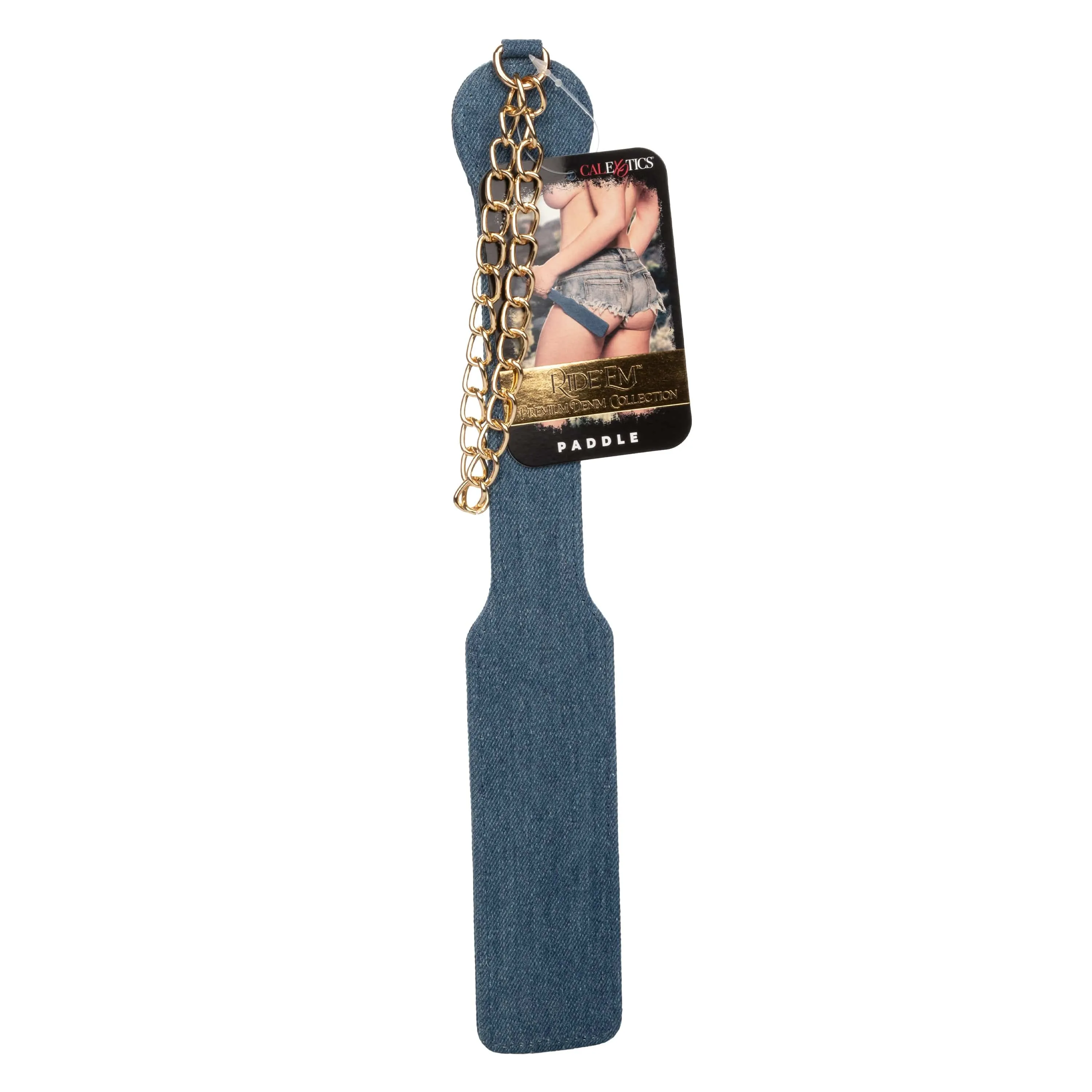 California Exotics - Ride 'em Premium Denim Collection Paddle (Blue)