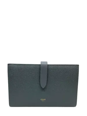 Celine Grained Calfskin Large Strap Wallet NEW