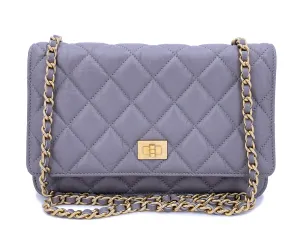 Chanel 2011 Lavender Gray Reissue Wallet on Chain Flap Bag  WOC GHW