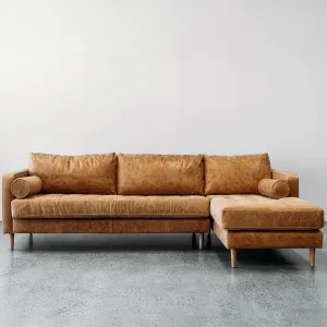 Chanel sofa & chaise in burnham distressed sunset