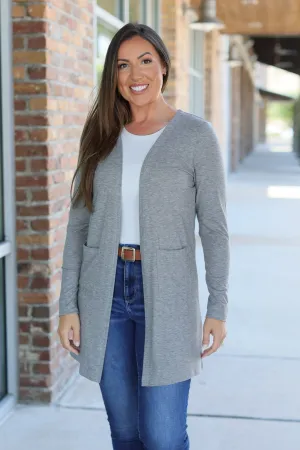 Classic Cardigan - Light Grey by Michelle Mae