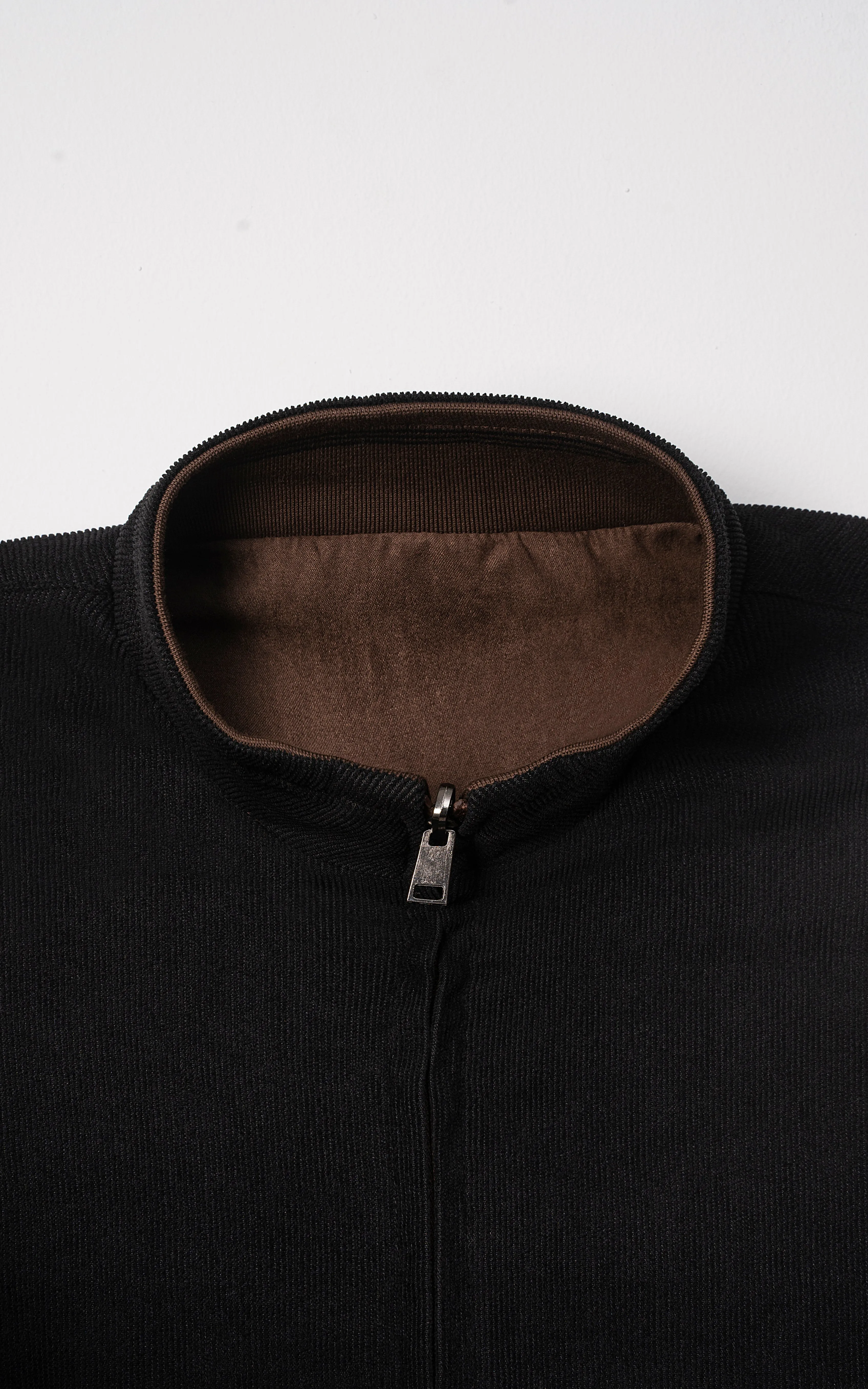 CLASSIC FIT REVERSIBLE JACKET BROWN BLACK