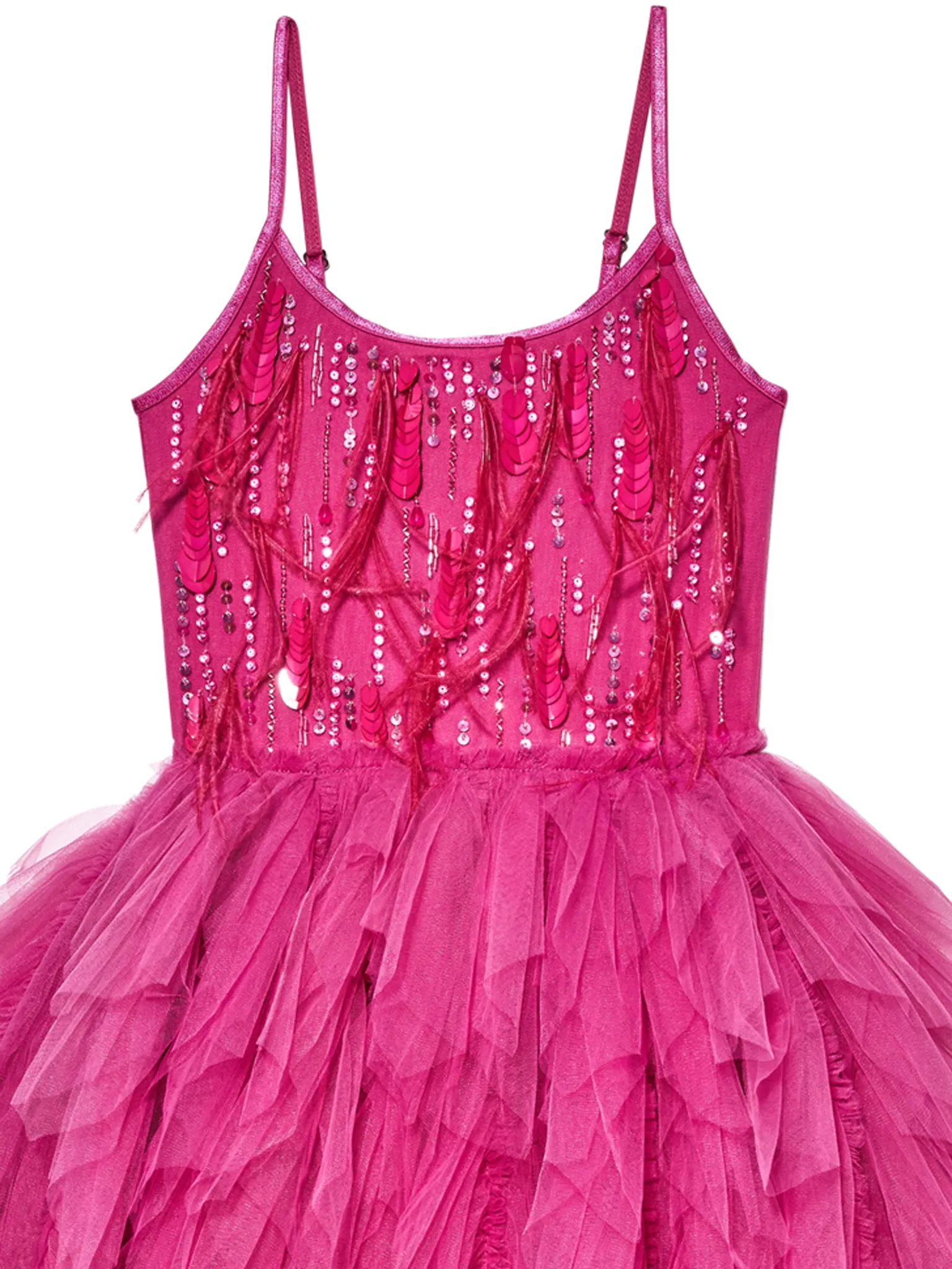 Cosmic Dance Tutu Dress | Fuschia Red