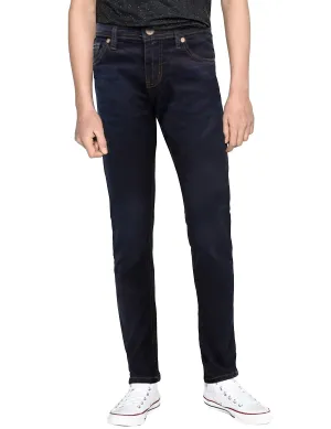 CULTURA Boy's Slim Fit Washed Accent Stitch Denim Pants