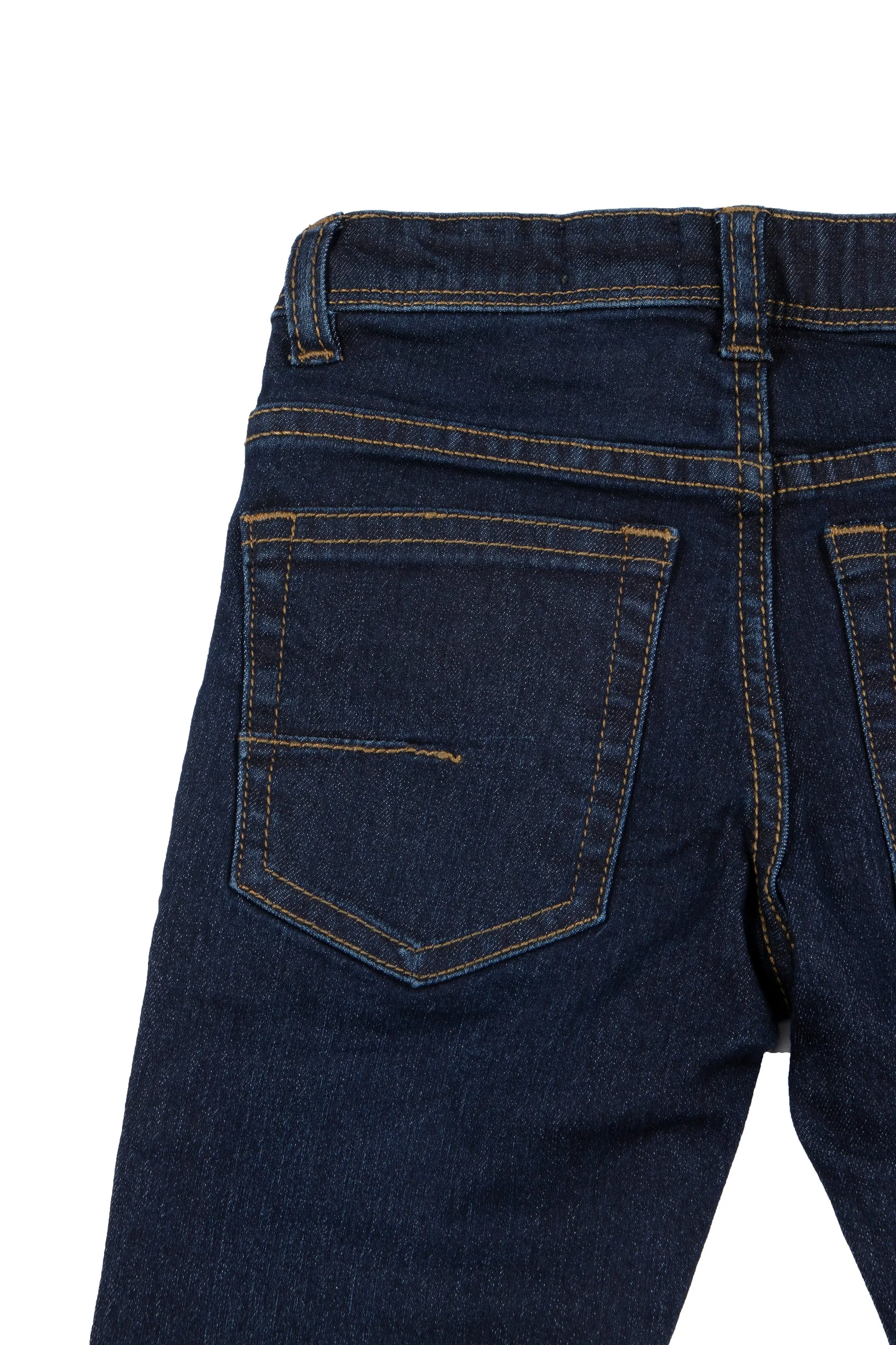 CULTURA Kid's Slim Fit Washed Accent Stitch Denim Pants