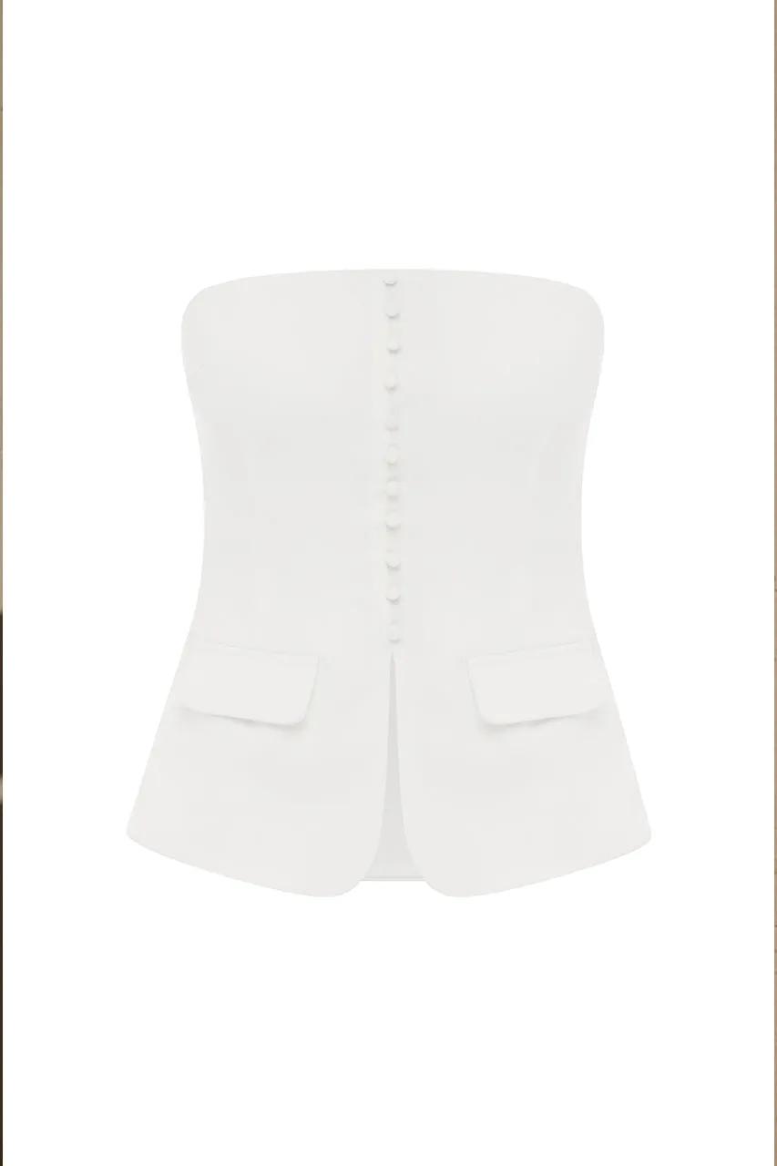 DOLTON TOP - WHITE