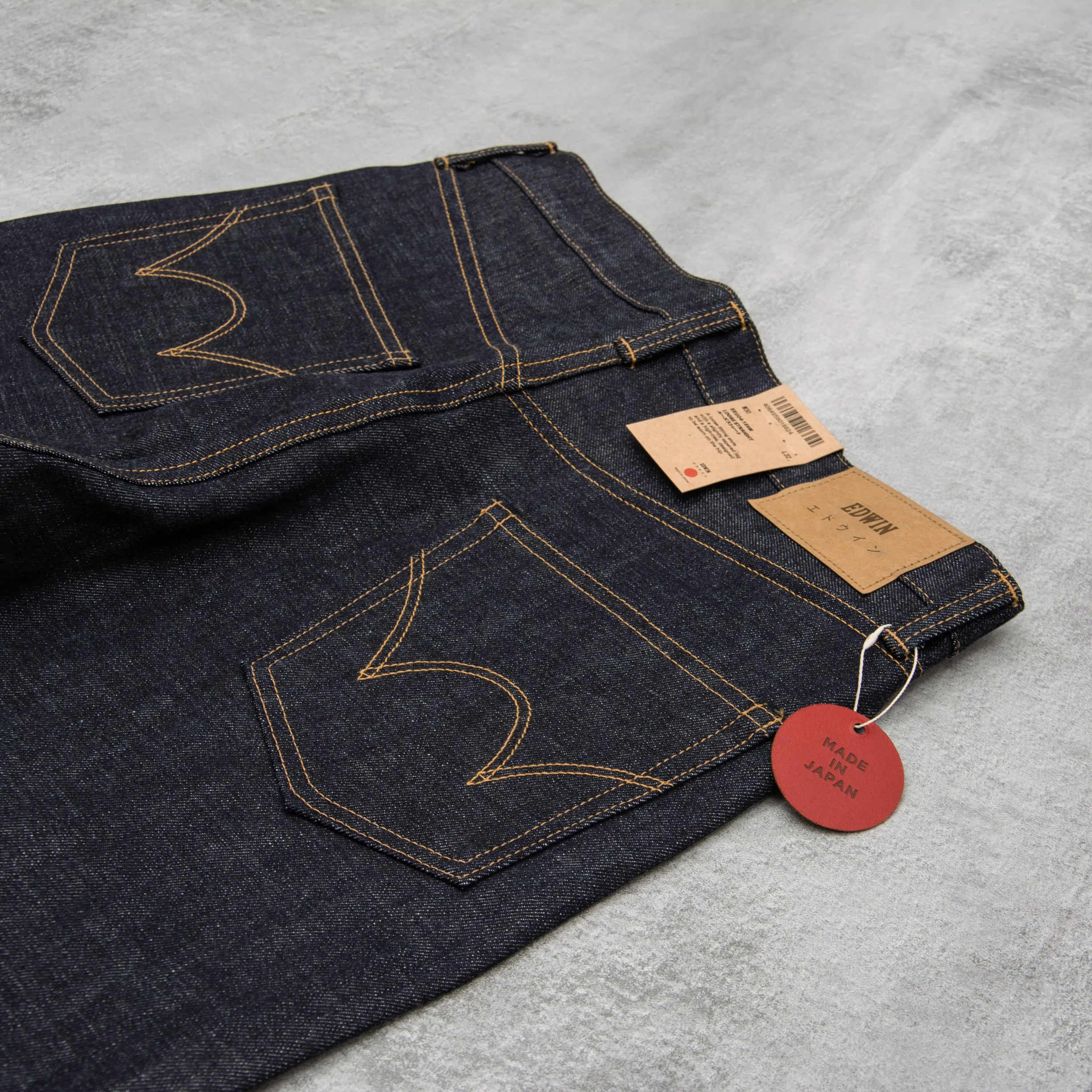 Edwin Loose Straight Jeans - Rainbow Dark Pure Indigo Unwashed