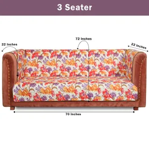 Floral Garden Quilted Sofa Cover Set