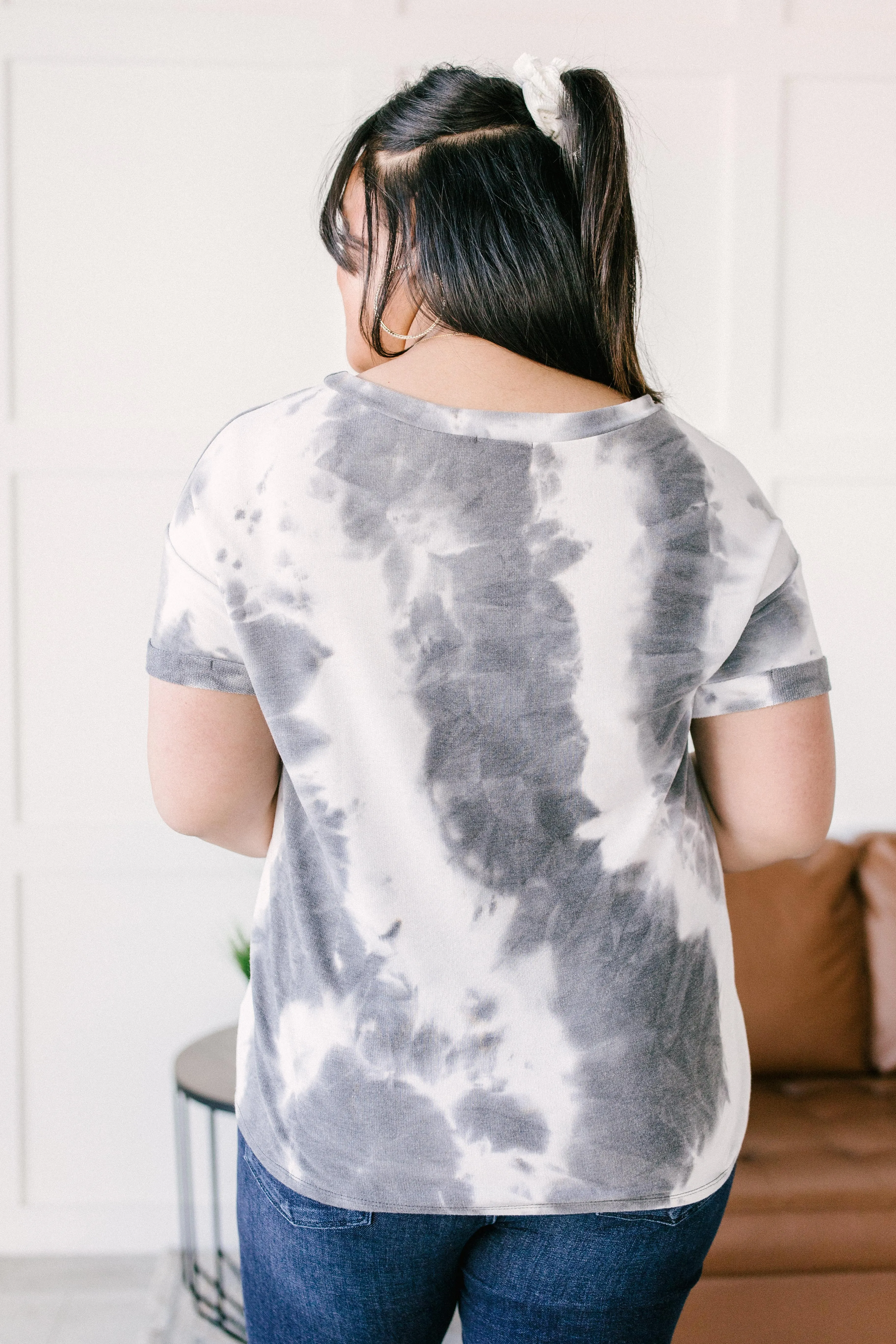 Gray Skies Tie Dye Top