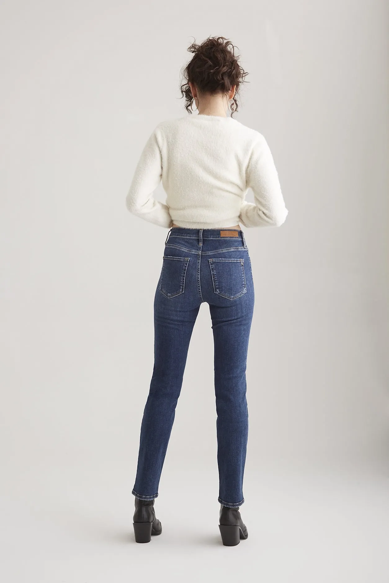 Hannah High Waist 5 Pocket Jeans True Blue