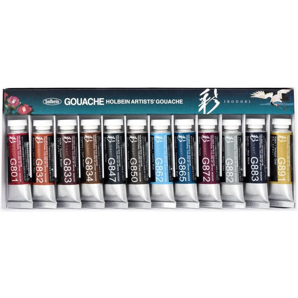 Holbein Artist's Gouache Winter Set of 12 - 15ml