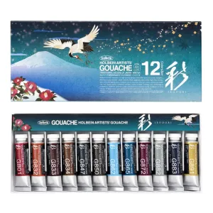 Holbein Artist's Gouache Winter Set of 12 - 15ml