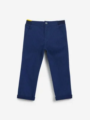 HOP Kids Dark Blue Striped Trousers