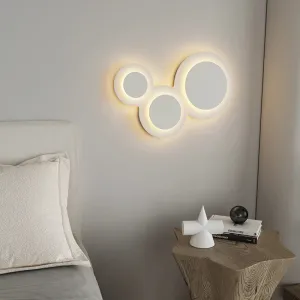 IWP Minimalist Nordic Round White Wall Lamp Creative Atmosphere