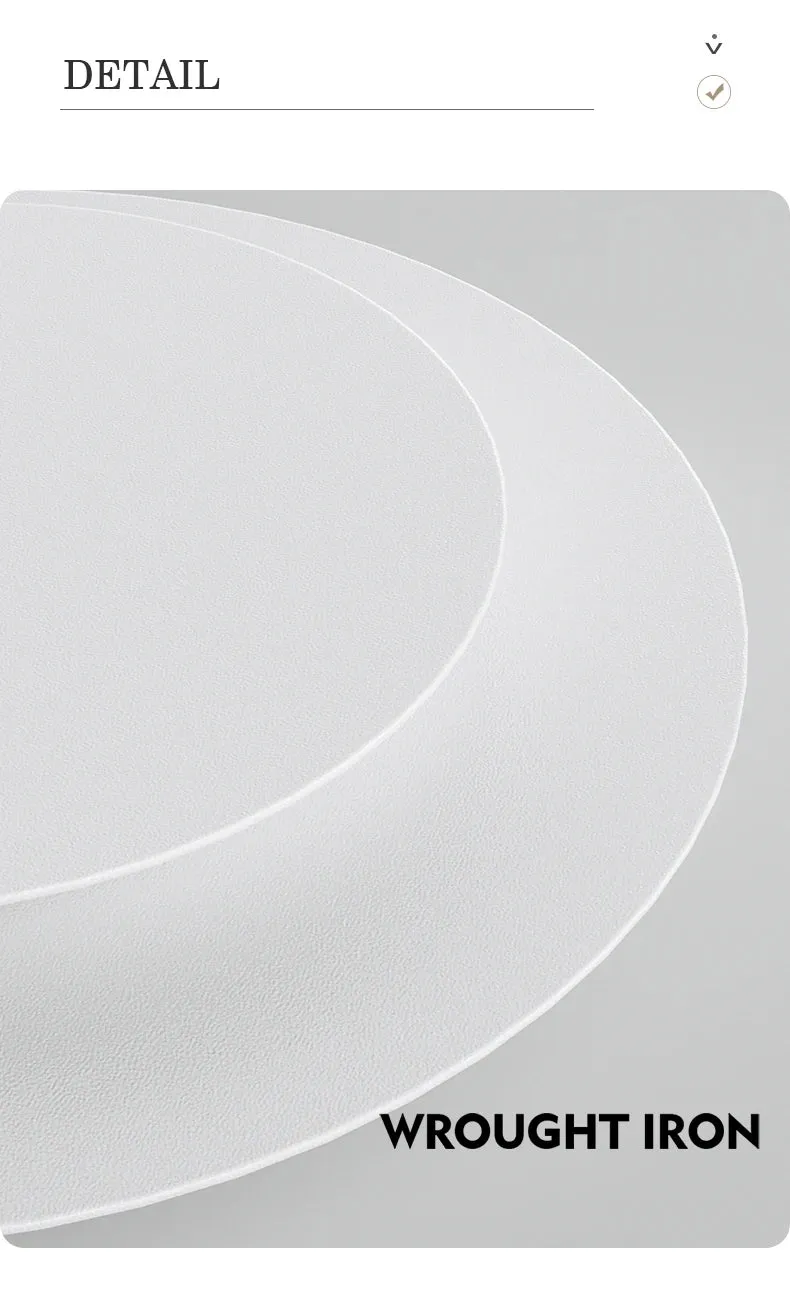 IWP Minimalist Nordic Round White Wall Lamp Creative Atmosphere