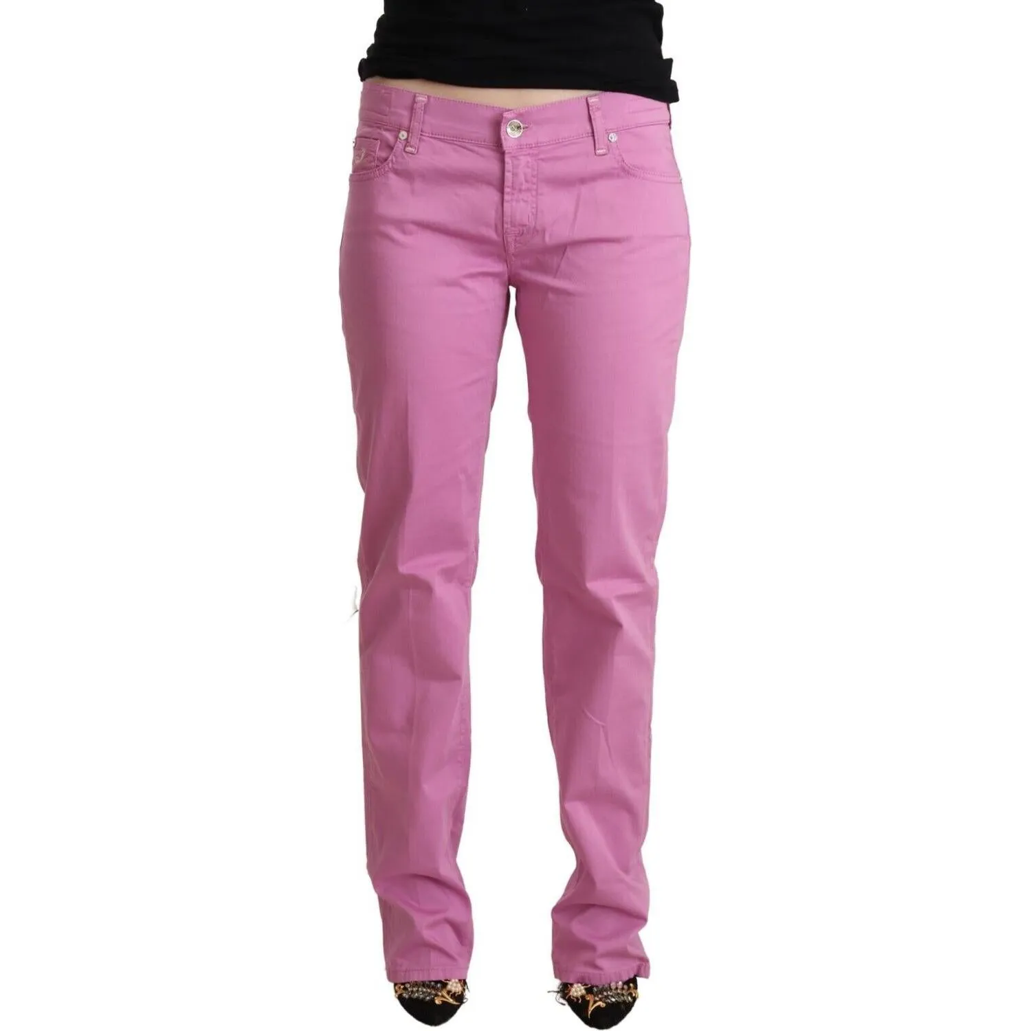 Jacob Cohen Elegant Tapered Pink Denim Jeans