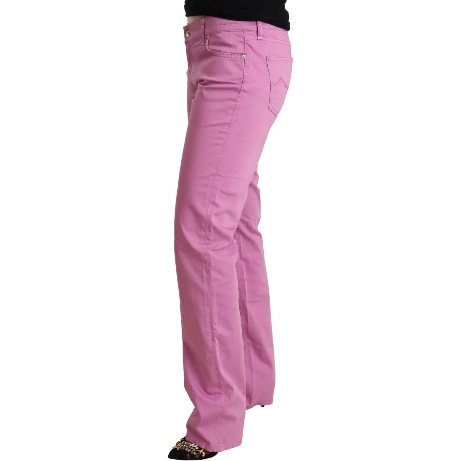 Jacob Cohen Elegant Tapered Pink Denim Jeans