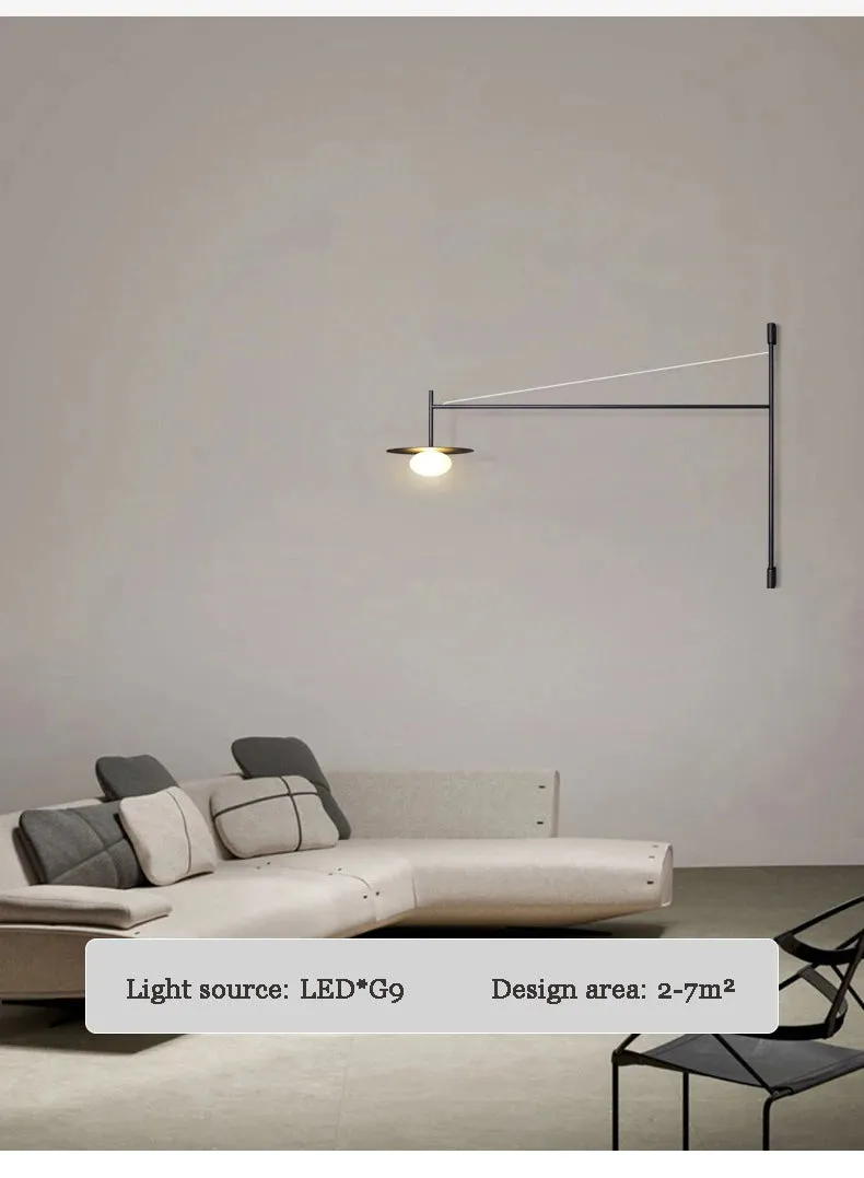 Jeska Nordic Long Pole Wall Lamps