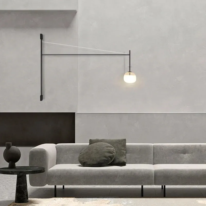 Jeska Nordic Long Pole Wall Lamps