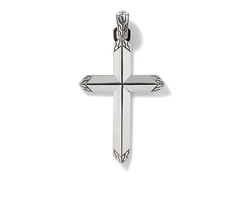 John Hardy Classic Chain Silver Cross Pendant