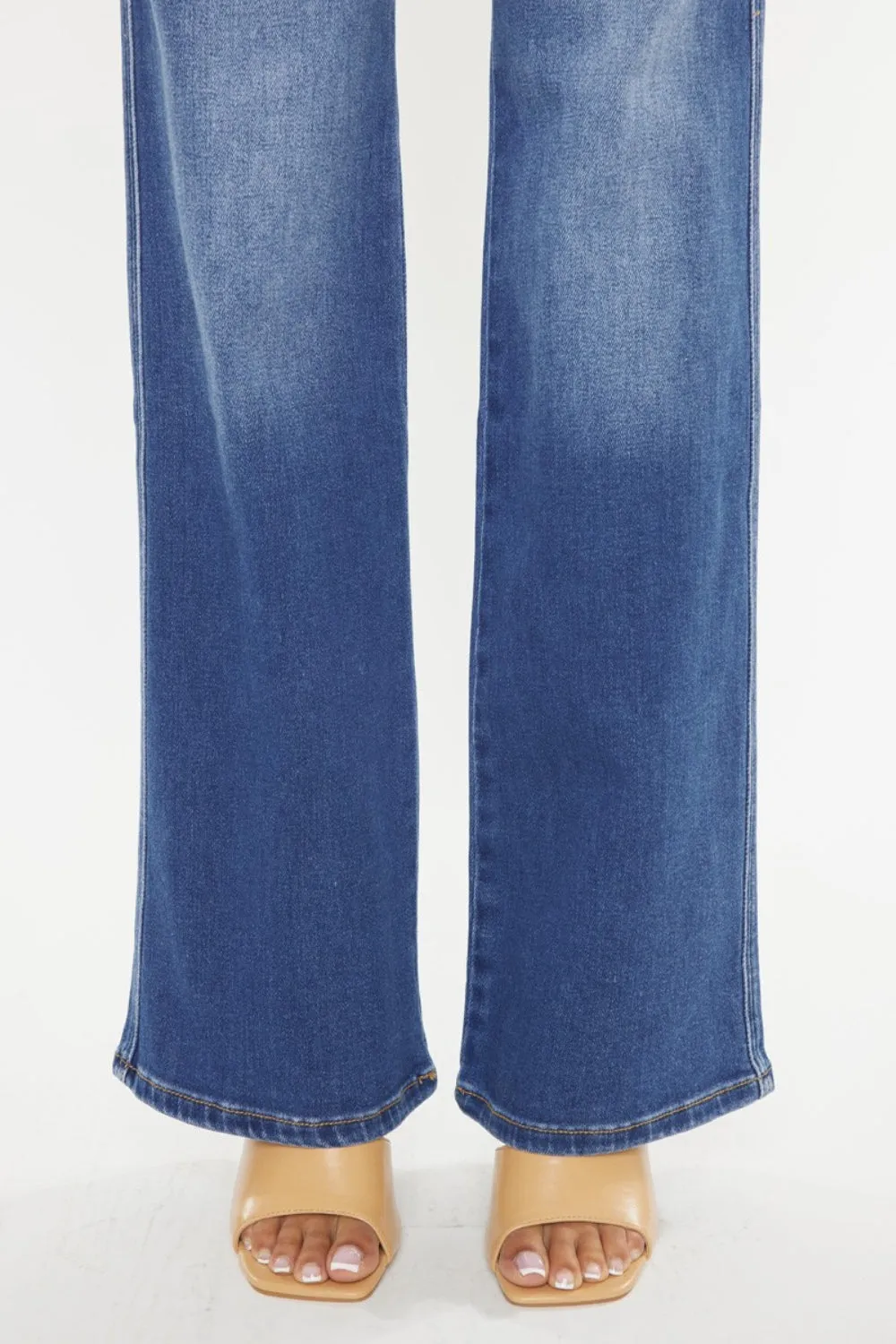 Kancan Ultra High Waist Gradient Flare Jeans