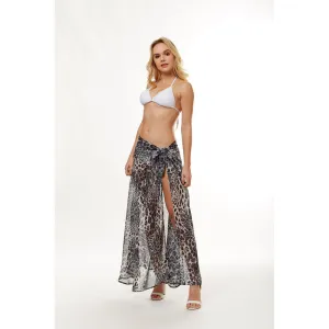 Leopard Sarong Beach Skirt