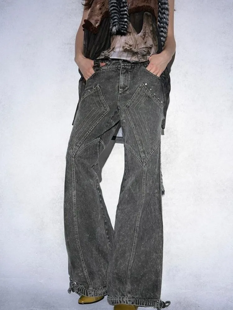 Low Rise Flared Jeans【s0000005760】