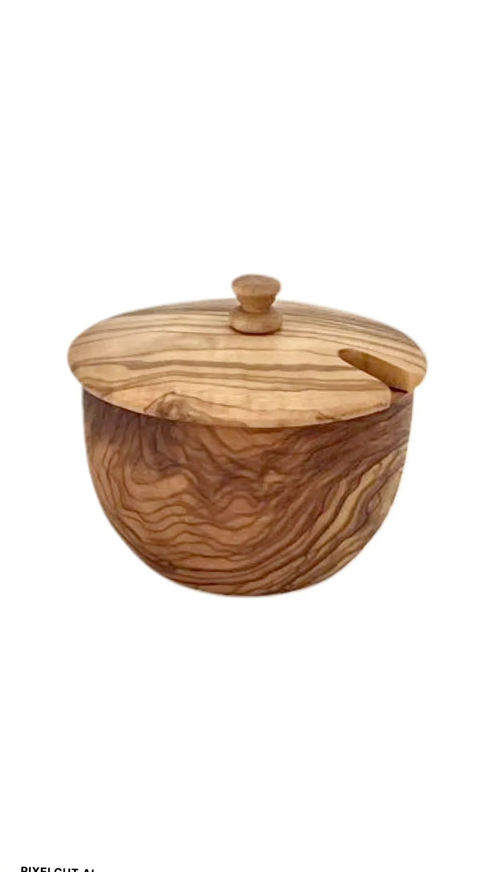 Mediterranean Olive Wood Canister