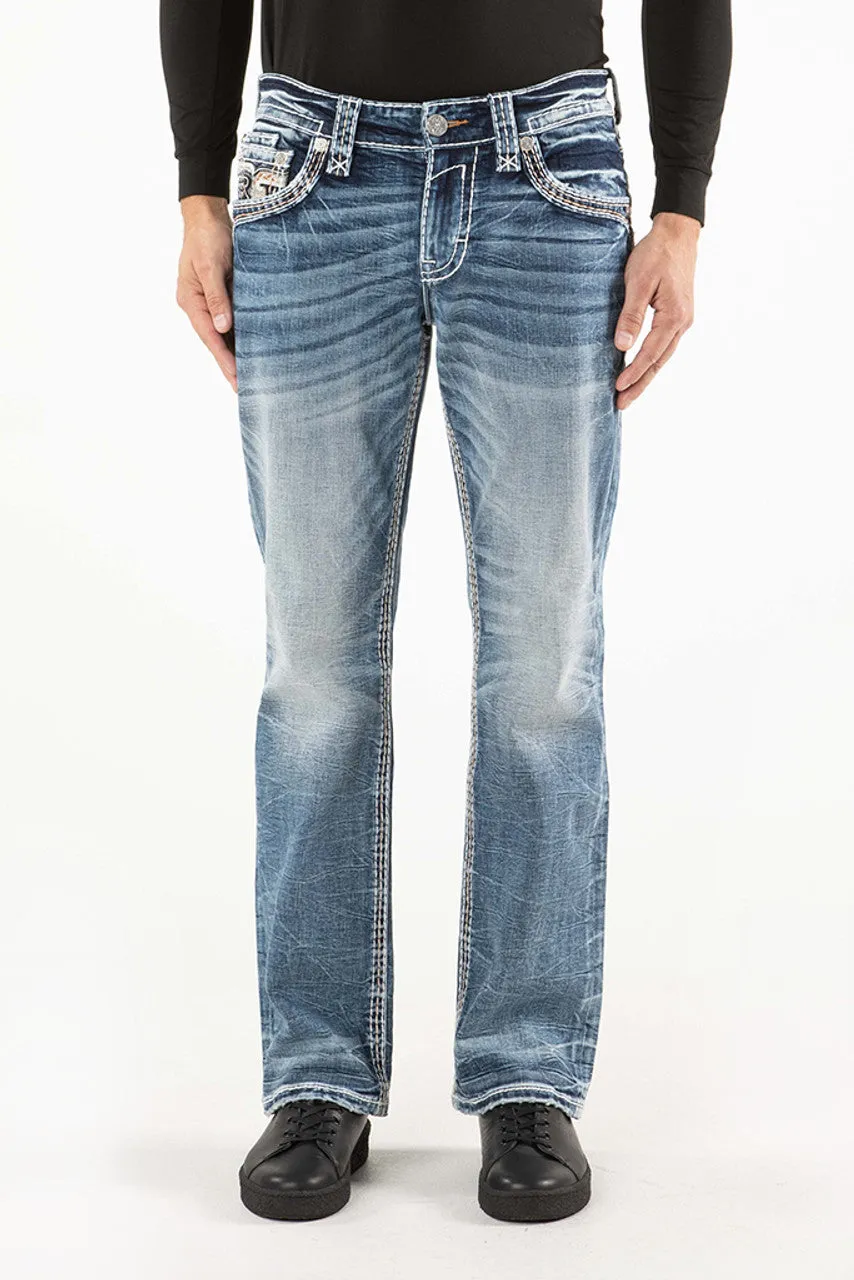 Men's Rock Revival Esteban Bootcut Jean