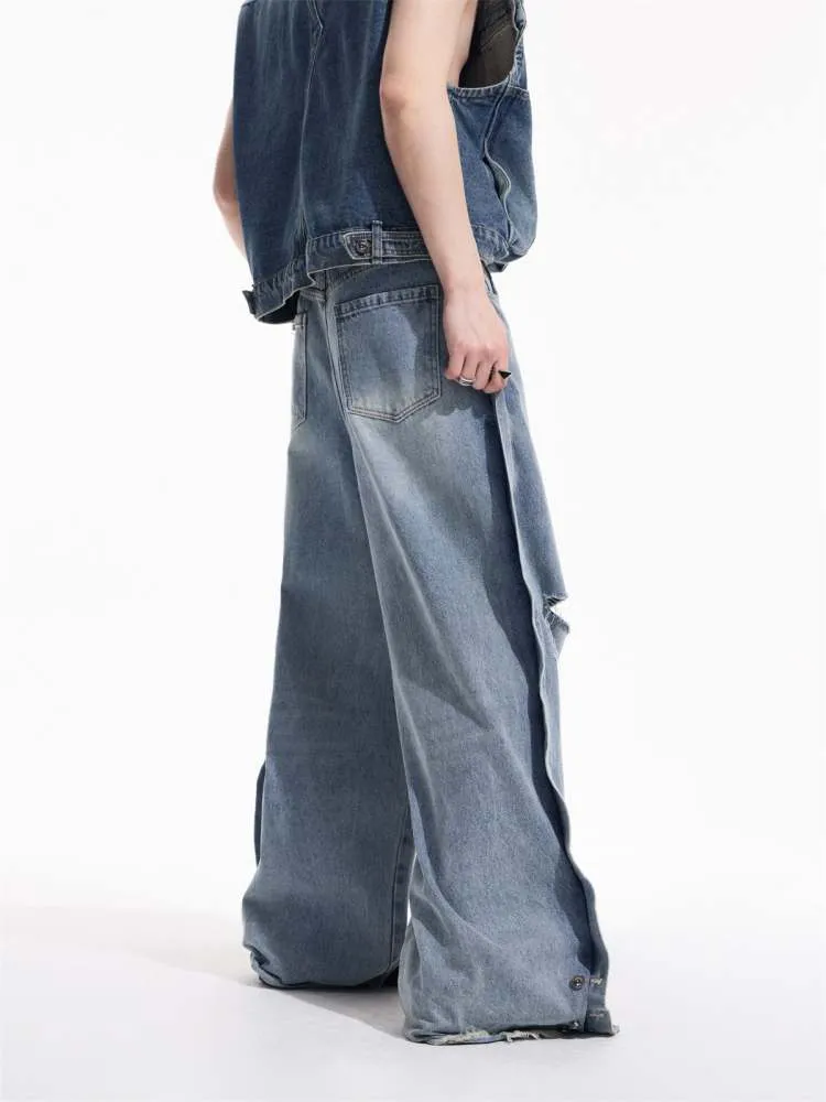 Niche Design Holes Loose Fitting Jeans【s0000006730】