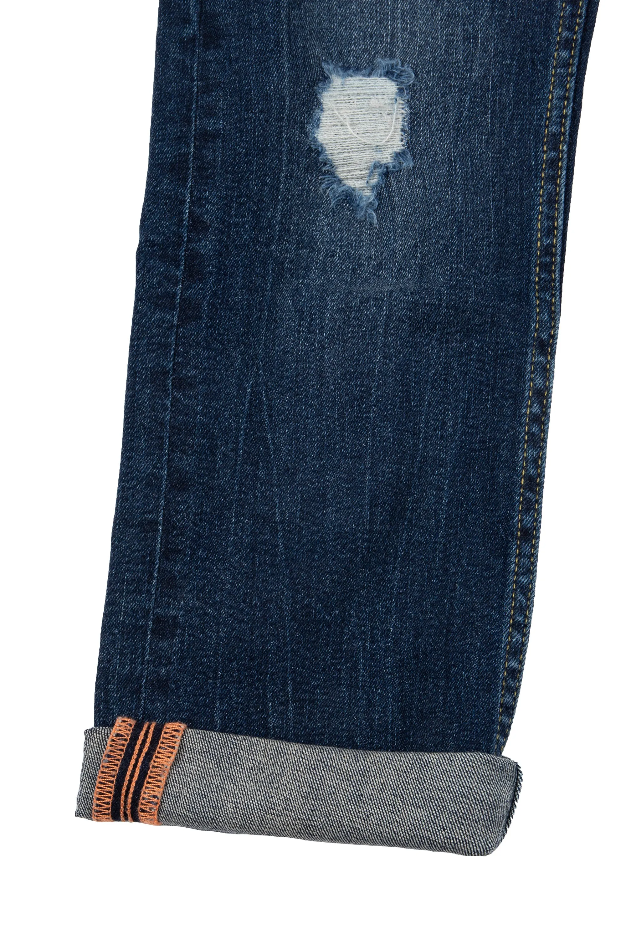 RAW X Boy's Skinny Fit Rip & Repair Denim Pants