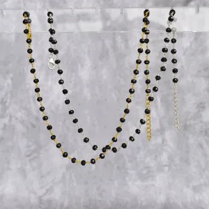 Rosary Charm - Black Onyx Necklace