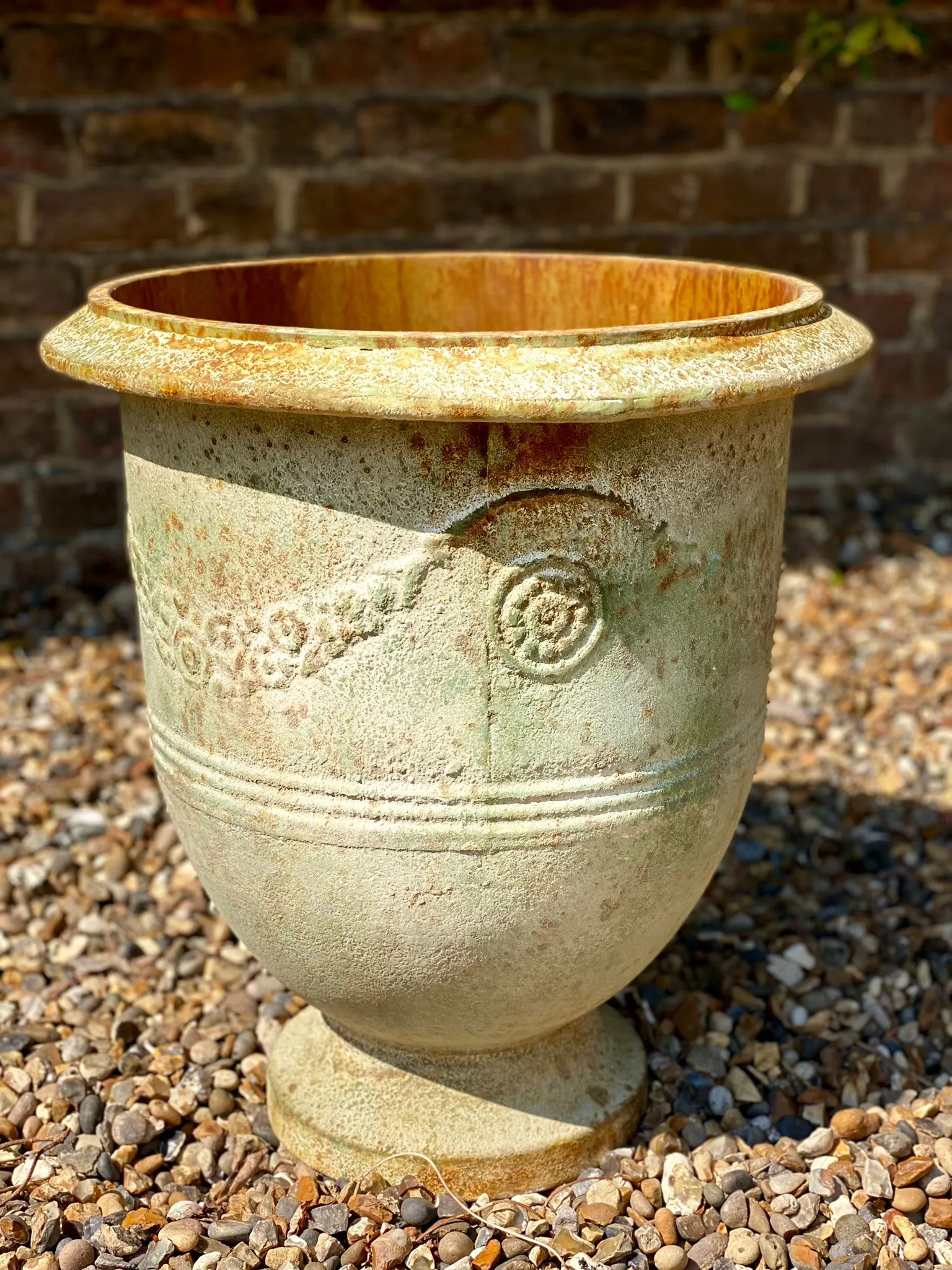 Rustic Iron Urn Planters - Versailles - Various Sizes