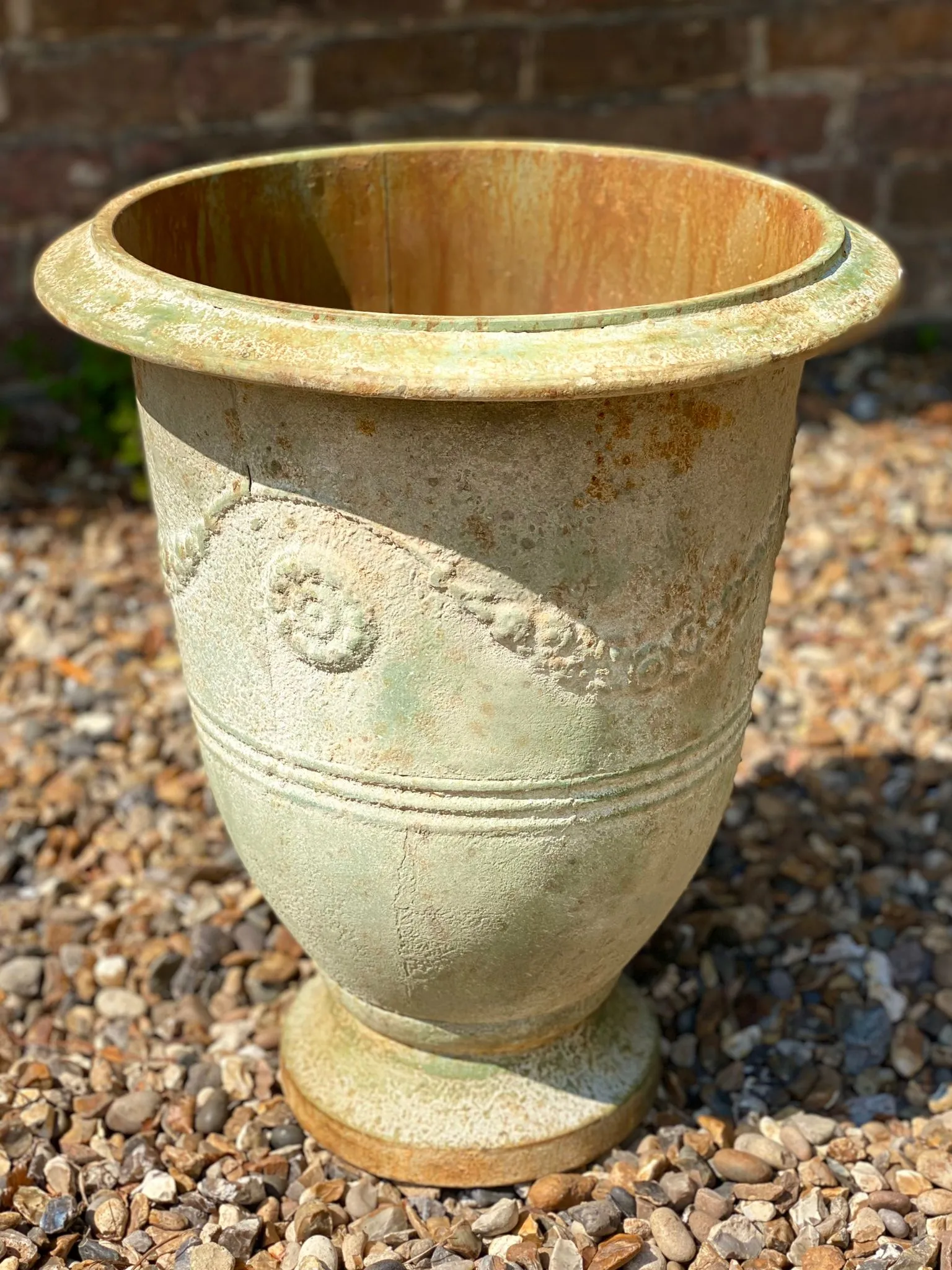 Rustic Iron Urn Planters - Versailles - Various Sizes