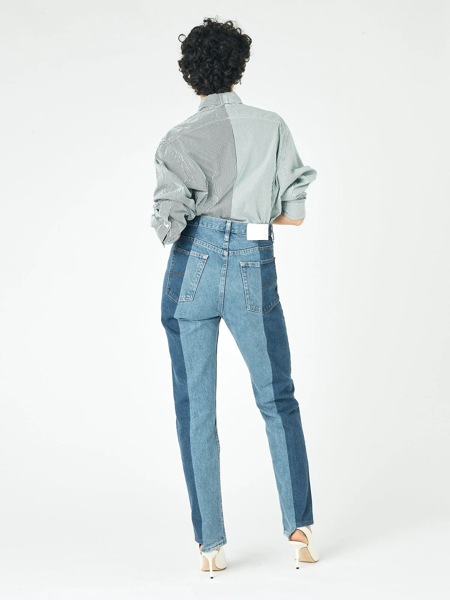 Straight Leg Jean Dark/Mid Blue