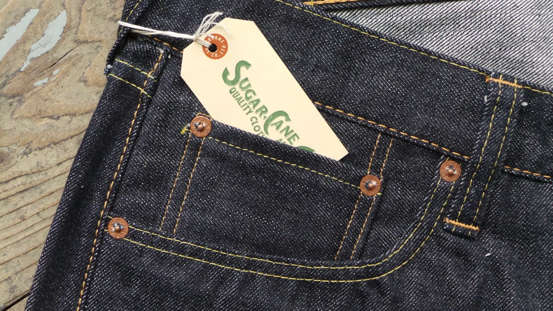 Sugar Cane 1947 14oz Red Selvedge Rigid Denim