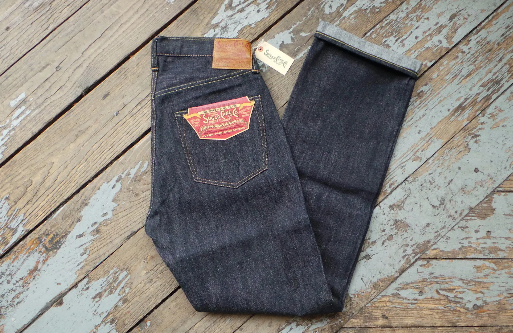 Sugar Cane 1947 14oz Red Selvedge Rigid Denim