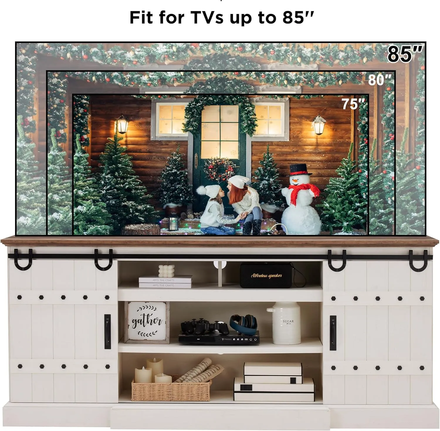 TV Stand or TV Stand with Fireplace for TVs